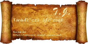 Tankóczi József névjegykártya