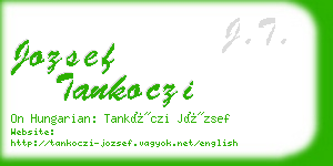 jozsef tankoczi business card